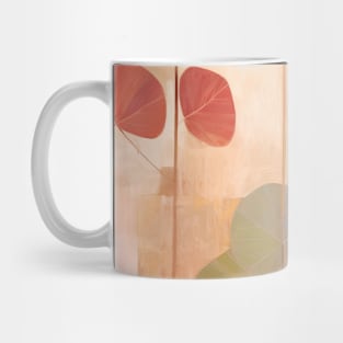 Abstract Botanical Earthy Warm Tones Mug